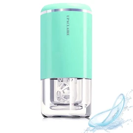 UpaClaire Ultrasonic Contact Lens Cleaner, Intelligent Cleaning Machine for Soft and Rigid (RGP) Contact Lenses, Green
