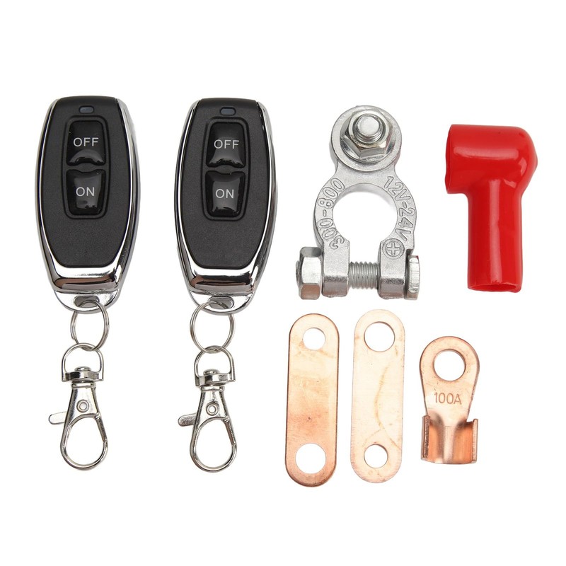 KLLJRFW Remote Disconnect Switch 12V Prevent Drain Two Remote Control