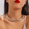 xdlhghe Snake Chain Necklace for Women Chunky Choker Stack Layered