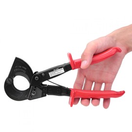 Cortador de cable, Tijeras para cables trinquete de superficie negra Cortador de cable para alambre sólido para alambre trenzado herramienta de mano d