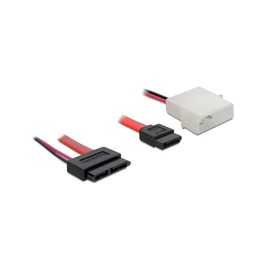 DeLOCK SATA Slimline All-in-One Cable - SATA Cable - 30 cm with MPN 84390