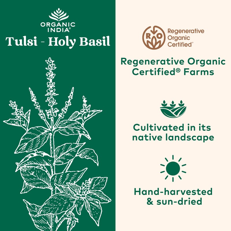 Organic India Tulsi Original Loose Leaf Herbal Tea - Immune