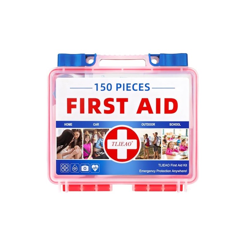 150-Piece Mini First Aid Kit for Home, Travel, and Outdoor