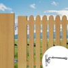 (4 Pack) 6'' J-Bolt Post Hinge, Heavy Duty Galvanized Gate