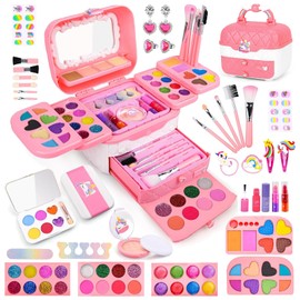 VCYCTO Makeup Set, Toy, Girls, Makeup, Children, Children's Makeup, Cosmetics Set, For Children, Makeup, Princess, Elementary School Students, Makeup, Real, Washable, Play with Makeup, Birthday