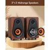 2.1 Computer Speakers with Subwoofer, Stereo Mid-High Dual Speakers, Bluetooth/USB
