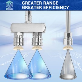 EZALOR Pressure Washer Tips, 2-in-1 Power Washer Nozzle Tip, Dual Pressure Washer Nozzle with 4PCS Pressure Washer Spray Nozzles(0 Degree Red & 40 Degree White), 1/4 Inch Quick Connect, 5000 PSI