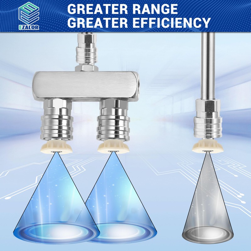 EZALOR Pressure Washer Tips, 2-in-1 Power Washer Nozzle Tip, Dual