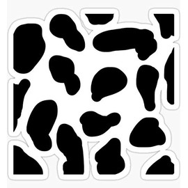 Cow Print Sticker - Sticker Graphic - Auto, Wall, Laptop, Cell, Truck Sticker for Windows, Cars, Trucks