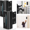 Home Security Door Locks 2 Pack, Metal Door Reinforcement Locks,