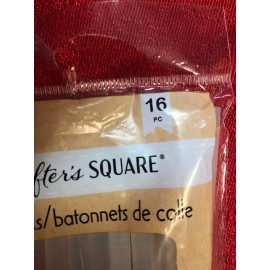 Crafters Square Glue Sticks Batonnets 16 Pices For High Temperature Mini Glue Guns 3.97inch Long