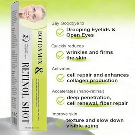 2 unidades Botoxmix & Vita-A Retinol Shot Crema de apriete de levantamiento de arrugas, Vita-A Retinal Shot Apriete Booster para arrugas y líneas fina