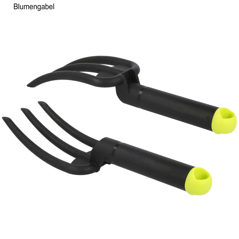com-four® 3-Piece Premium Garden Tool Set - Small Cultivator, Flower