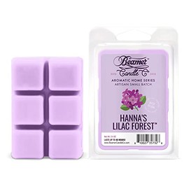 Hanna's Lilac Forest - Lilac Scented Candle - Pack of 3 (6 Wax Squares Per Pack) - Wax Melt, Wax Drop - by Beamer Candle Co.