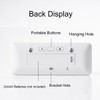 Lancoon Digital Wall Clock with Temperature Humidity LCD Display Date