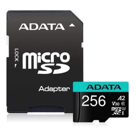 Tarjeta de memoria Adata AUSDX256GUI3V30SA2-RA1 Premier Pro con adaptador SD 256GB