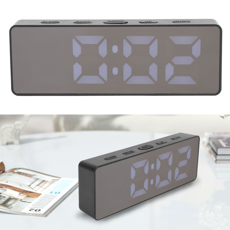 LED Digital Alarm Clock Time Date Temperature Display Stylish Look