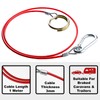 BITS4REASONS NEW MODEL MAYPOLE MP501B BREAKAWAY CABLE PVC RED 1M