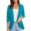 Urban CoCo Women's 3/4 Sleeve Casual Cardigans for Women Trendy