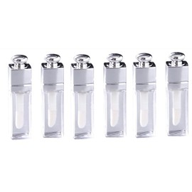 PurYupearl 6 Pcs 3ml Empty Lip Gloss Tubes Containers Clear Refillable Lip Balm Bottles Transparent Mini Lipstick Containers for DIY Makeup Lip Gloss Makeup