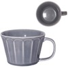 Mino Pottery Mebole Soup Cup, Gray