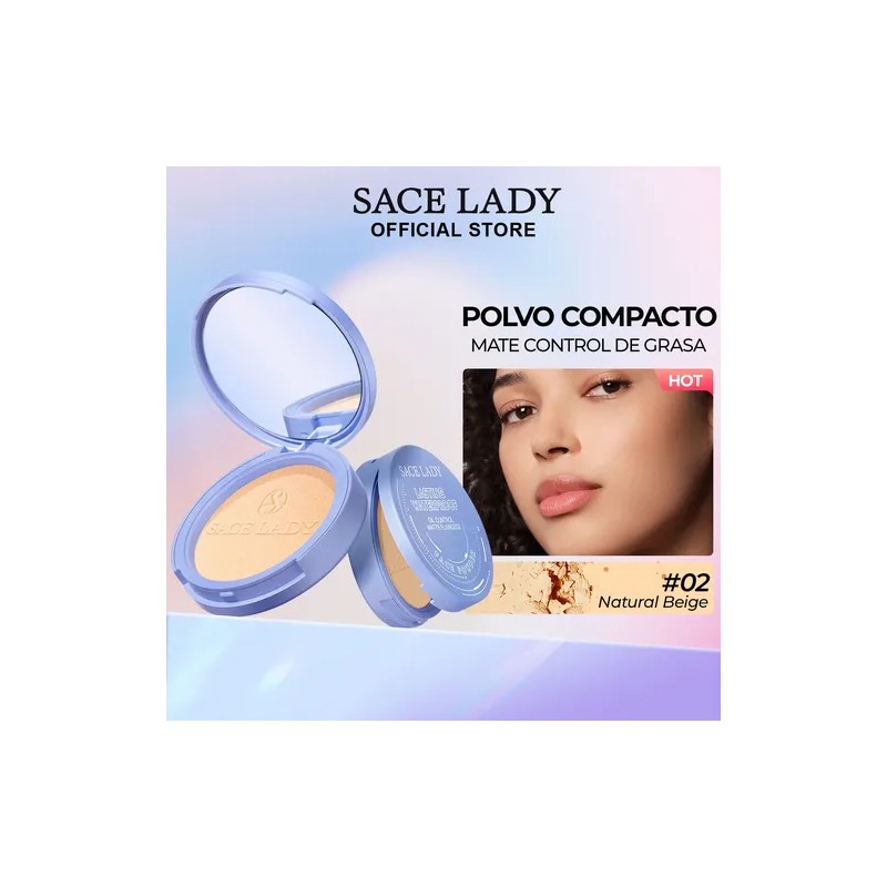 Sace Lady Base De Maquillaje Mate Polvo + Máscara 2pcs