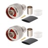 XRDS-RF 2 Pack N Male Crimp Connector 50 ohm N