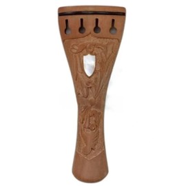 4/4 Full Size Jujubewood Violin Tailpiece Violin Carved Shell Inlay