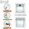 kathson Acrylic Bird Bath Box,Parrot Transparent No-Leakage Bathtub for Cage