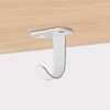 Wealrit 10 Pcs Stainless Steel Under-Shelf Cup Hooks Screw Mounted