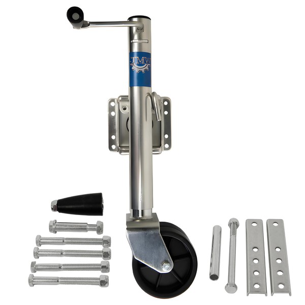 Jeremywell 1500lbs Trailer Jack with Double Wheel Dual 6-Inch, for