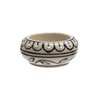 Set of 2 traditional tea light holders made of stoneware