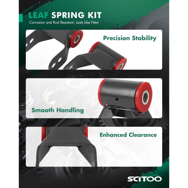 Rear Suspension Lift Rear Shackle 1.5" or 2" Lift Kit