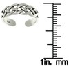 Jewelry Trends Open Celtic Weave Knot Sterling Silver Toe Ring