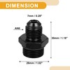 Partuto 2 Pcs AN6-M18x1.5 Universal Flare Coupler Fitting Adapter -