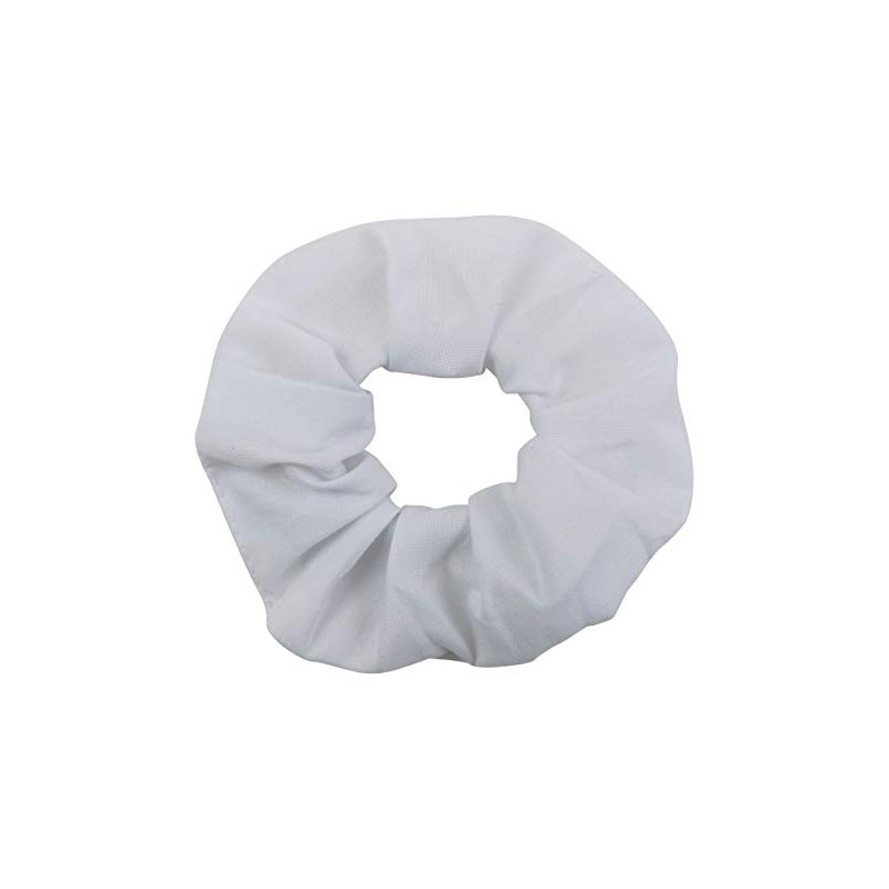 Cotton Scrunchie Pack of 2 Per Colour (White)