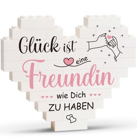 Greatabox Best Friend Gifts, Gifts for Girlfriend Women, Gift Girlfriend Birthday, Heart Shaped Plaque Decoration, Gifts for Girlfriend, Friendship Gifts, Christmas Gifts