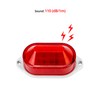 QWORK AC110V - 120V Industrial Strobe Siren Alarm Warning Light
