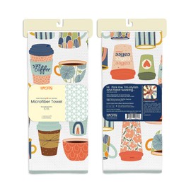 WerkShoppe But First Coffee Microfiber Towel
