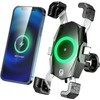 Kewig Motorcycle Phone Mount with Qi 15W Wireless Charger &