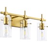 SOLFART Gold 3 Lights Bathroom Light Fixtures for Mirror Vanity