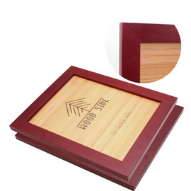 Rustic Wooden Poster Picture Frame 18x24 - Natural Solid Eco Distressed Wood for Wall Mounting Photo Frame - Mahogany