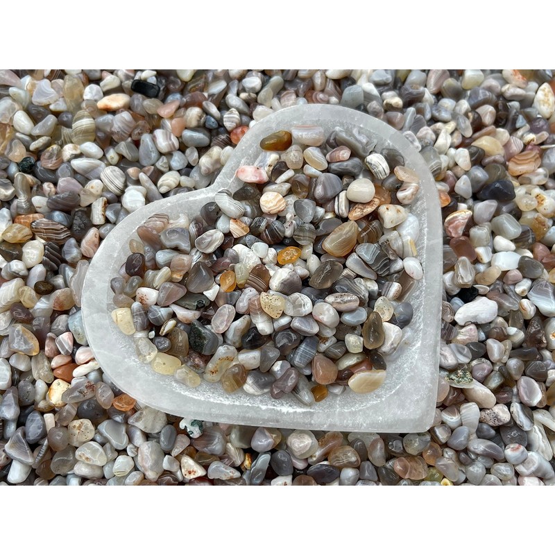 Botswana Agate Chips – Natural Mini Botswana Agate Stones, Crushed