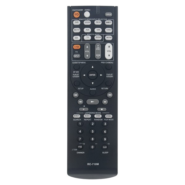 VINABTY RC-710M Replacement Remote Control Compatible with Onkyo Hi-Fi Audio