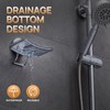 LEVERLOC Chrome Suction Cup Soap Dish Holder for Shower Wall