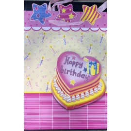 Unbranded Happy Birthday Assorted Big Gift Bags With Handles 16”X 12".  (pack of 12 Bags)