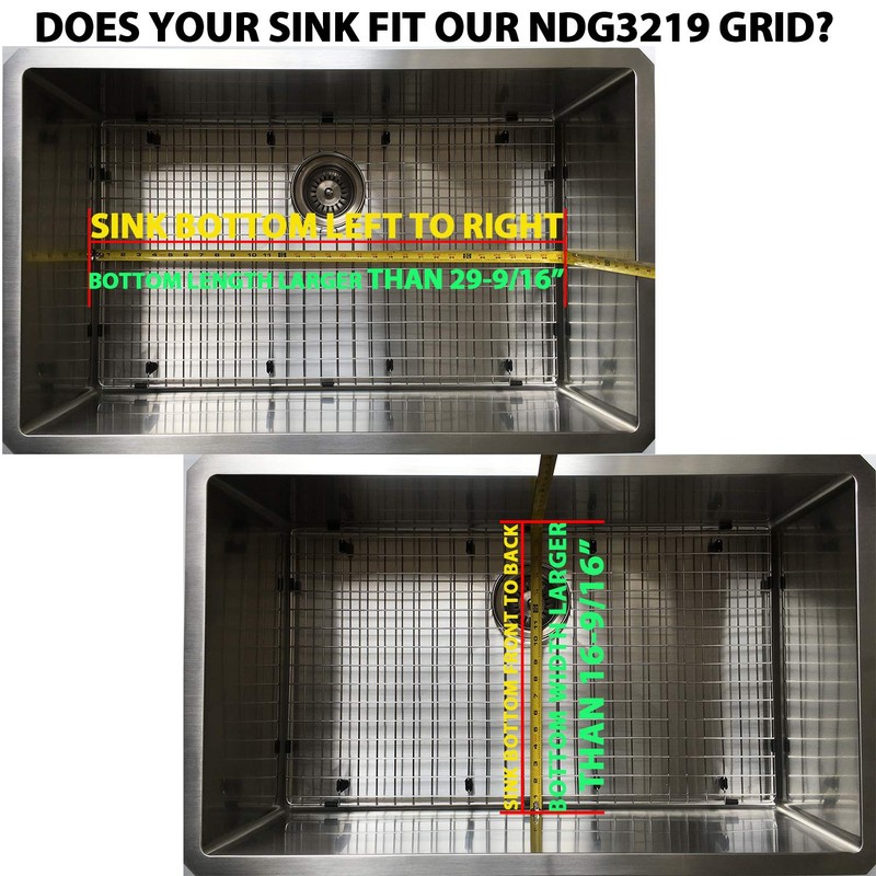 Serene Valley Kitchen Sink Protector and Sink Bottom Grid NDG3219,