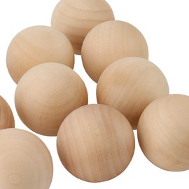 MOUYAT 20 PCS 2 Inch Round Wooden Balls, Unfinished Hardwood Balls, Natural Wood Craft Balls for Arts, Crafts, DIY Projects