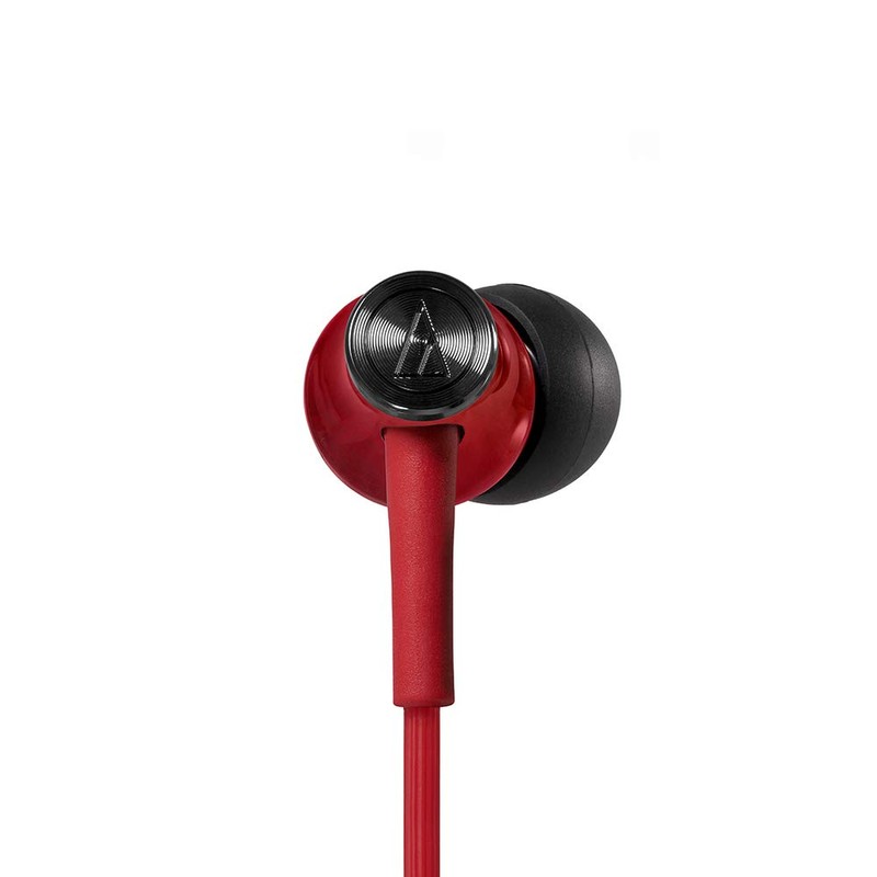 Audio-Technica ATH-CK350M RD In-Ear Headphones, Red