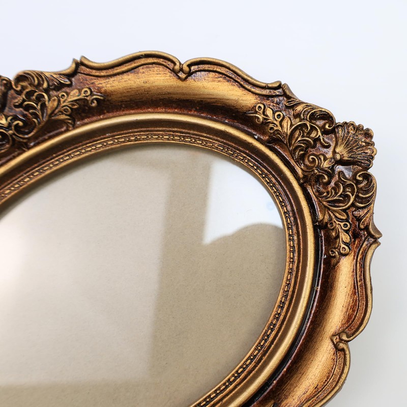 Bitray Vintage Picture Frame 5 x 7 Inch Oval Elegant